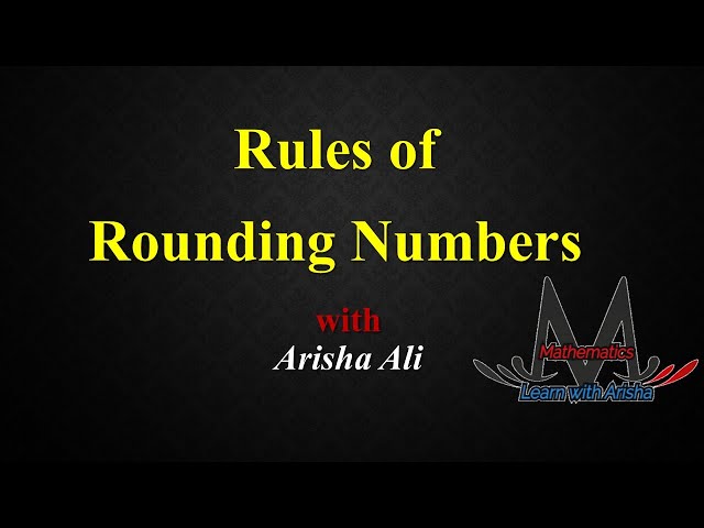 Rules of Rounding Numbers with Examples | Easy Explanation  #significantdigits #roundingdigits