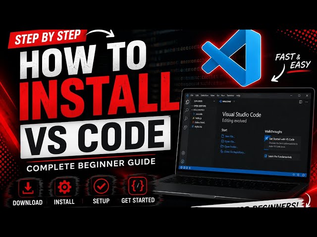 How to Install VS Code on Windows 10/11 | Complete Beginner Guide