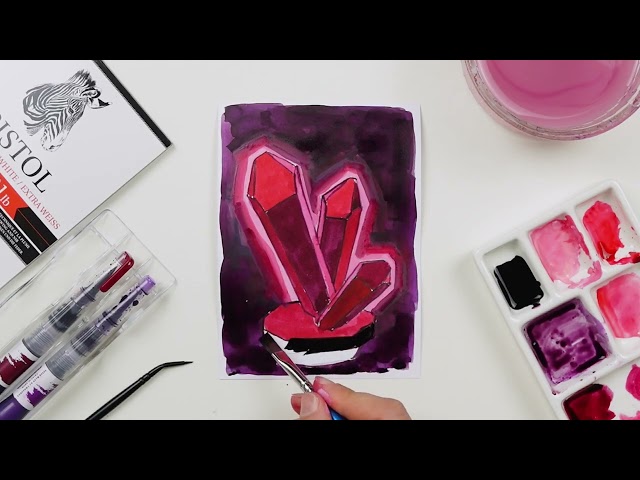 SketchBox How-To: Learn how to paint crystals with ink   (October 2026)