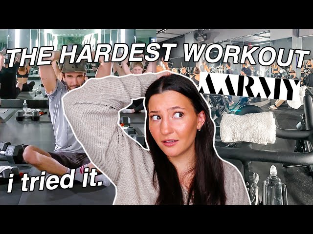 AARMY BOOTCAMP CLASS REVIEW (the HARDEST workout class)