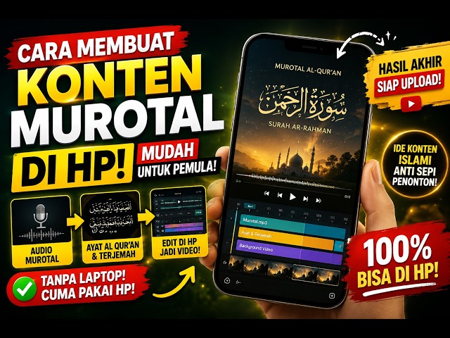 Cara Membuat Konten Murotal di HP, Cuma Pakai 1 HP Bisa Jadi!