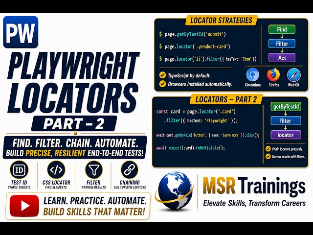 Playwright locators - Part 2 - 🚀 Master Playwright with Typescript