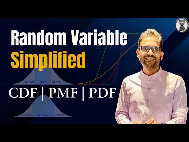 Random Variable | Discrete & Continuous | Probability Distributions | CDF | PMF | PDF