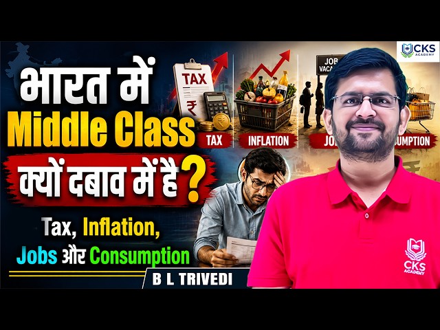 भारत में Middle Class क्यों दबाव में है? — Tax, Inflation, Jobs और Consumption | B L Trivedi