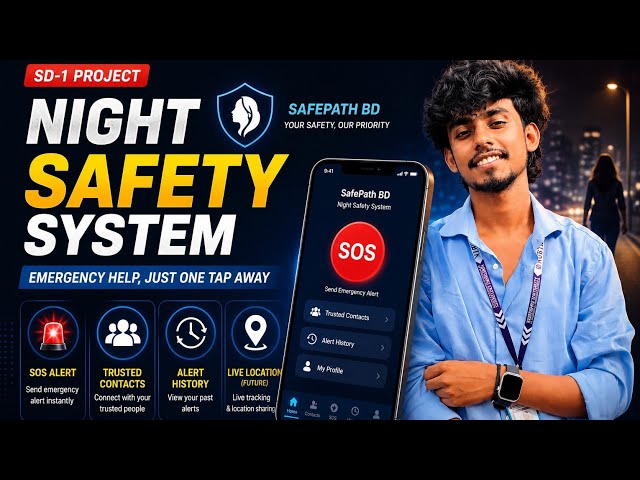 Night Safety System (SafePath BD) | SD-1 Project | Python + Tkinter + SQLite