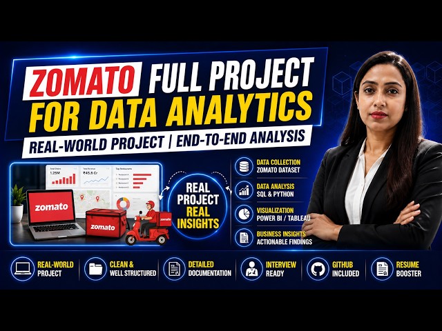 Zomato Data Analytics Project Tutorial | SQL, Excel & Power BI Full Project.