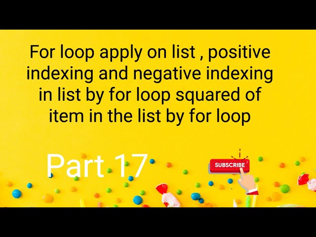 for loop apply on list  #list