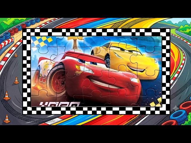 Toddlers Puzzle Time: Disney Cars Lightning McQueen & Cruz Ramirez Puzzle 🏎️🧩