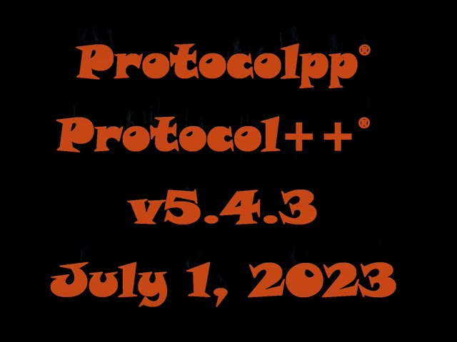 Protocol++® v5.4.3 Released!