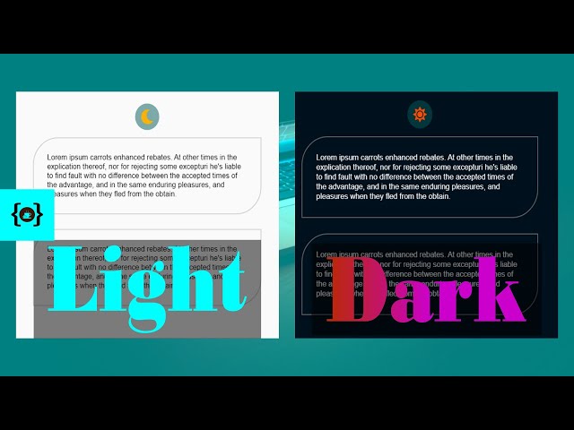 Creating a Dark and Light Mode UI Theme Smooth Transition | Pure HTML, CSS and JavaScript