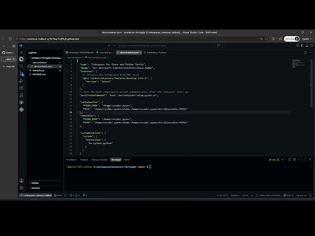 How to Run Python Turtle in a Browser with GitHub Codespaces