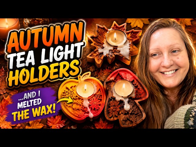 I Tried Making Autumn Tealight Holders with Eco Resin | Here’s What Happened