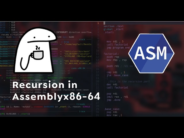 How Recursion Works in x86-64 Assembly