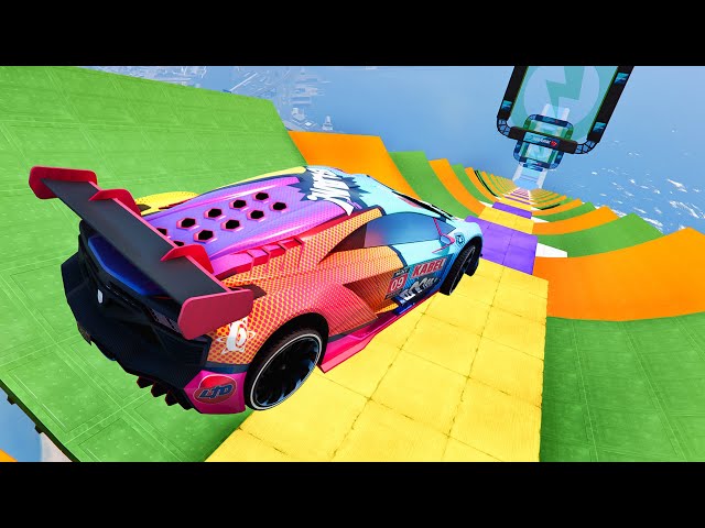 Satisfying GTA 5 Mega Ramp Gameplay | No Copyright Gameplay 4K 60fps | 371