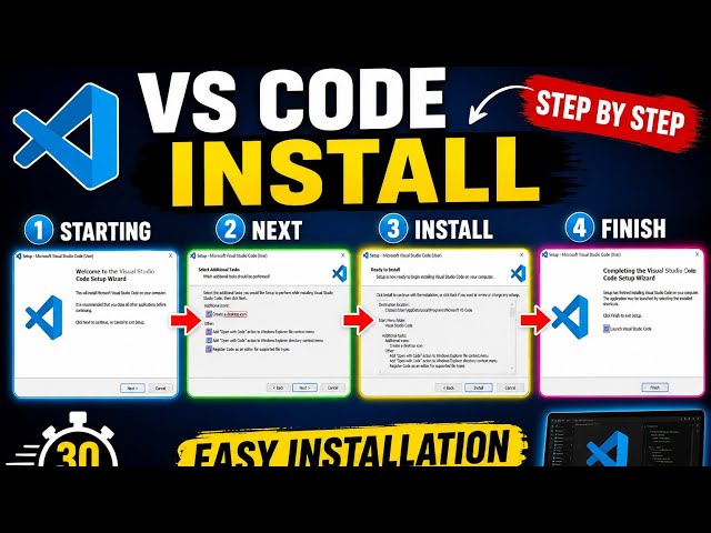 How to Install VS Code on Windows 10/11 | VS Code Installation for Beginners (Hindi)