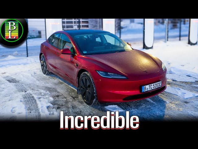 Tesla Model 3 Long Range RWD Winter Range Test (130 km/h, 81mph -12 °C)