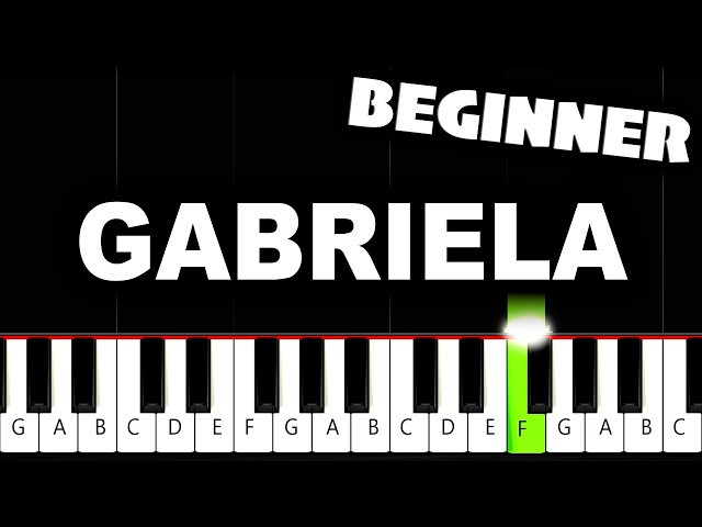 KATSEYE - Gabriela - BEGINNER Piano Tutorial
