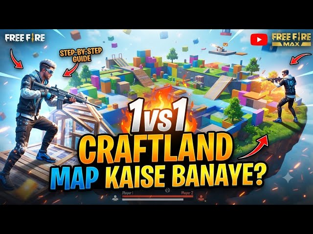 How To Create / Make Craftland MapIn Free Fire| Free Fire Me CraftlandMap Kaise Banay FulI Guide