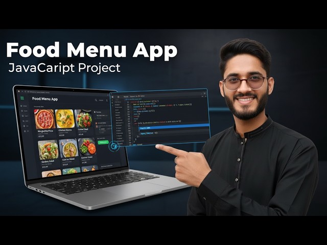 Food Menu App Using HTML CSS JavaScript | Fetch API & Async Await | Real World Project