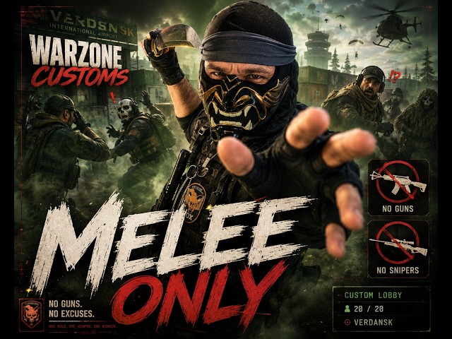 🔥 WARZONE CUSTOMS: MELEE ONLY 🔪 | No Guns. No Excuses.
