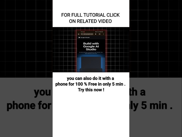 I Built a Live AI Web App on Android in 3 Mins! 📱 #shorts
