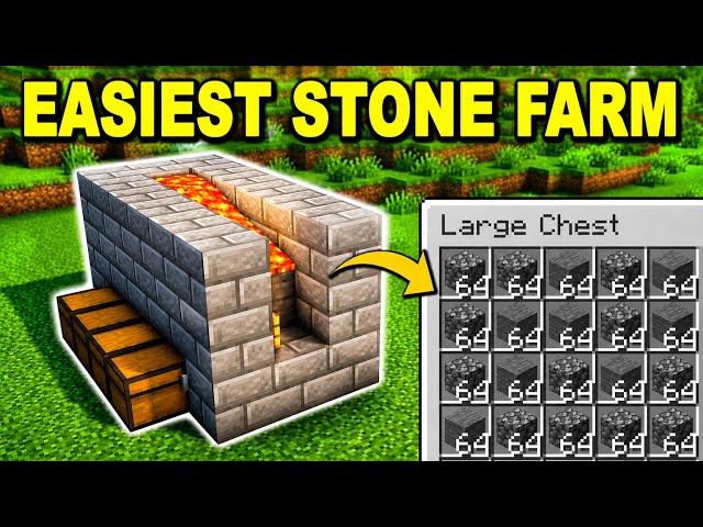 Minecraft epic stone farm tutorial😱 | Minecraft farms😘 | Dash MC Playz