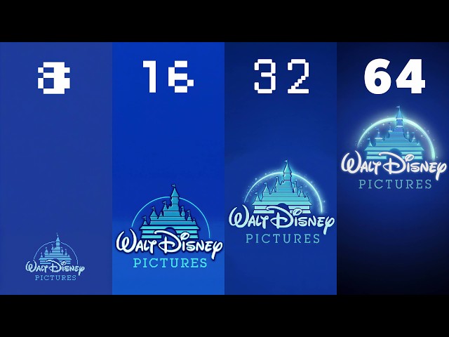 What if the Disney Intro was in different bits?