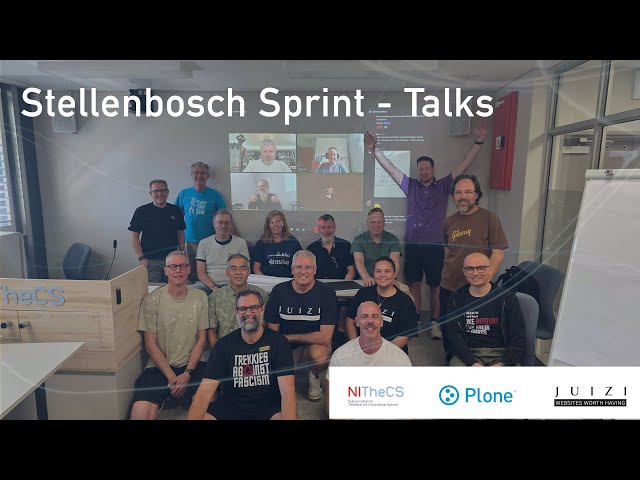 Stellenbosch Sprint - Talks