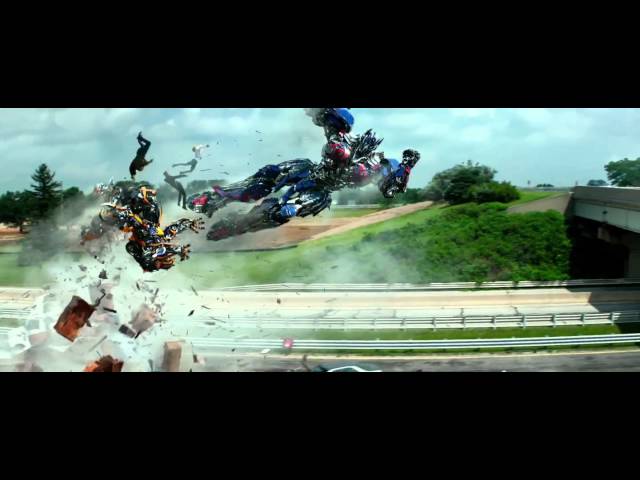 Transformers 4 (2014) Optimus Prime vs Galvatron (HD latino)