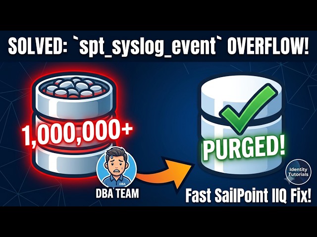 SailPoint IIQ Delete spt_syslog_event database table logs