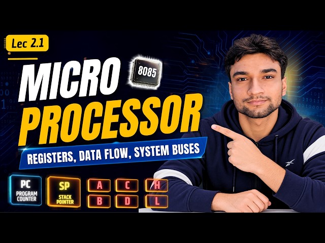 2.1 | 8085 Registers, Data Flow & System Buses | Microprocessor in Nepali