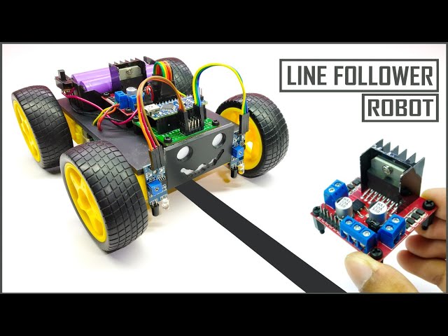 How To Make Arduino Line Follower Robot Using L298N Motor Driver