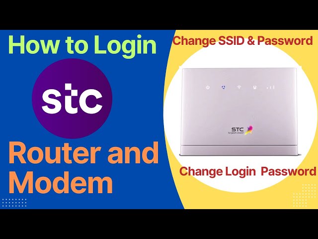 Iniciar sesión en el enrutador STC y cambiar el SSID, la contraseña y la contraseña de inicio de ...