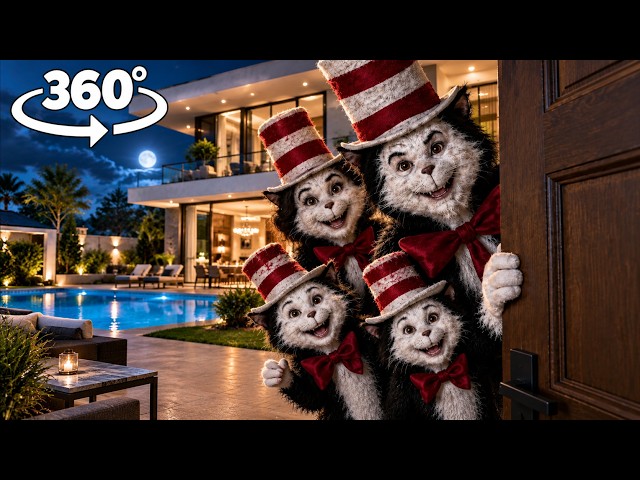 Cat Hat Is Relaxing at a Luxury Family Villa… But Something Is Wrong! | 360° VR Horror 4K