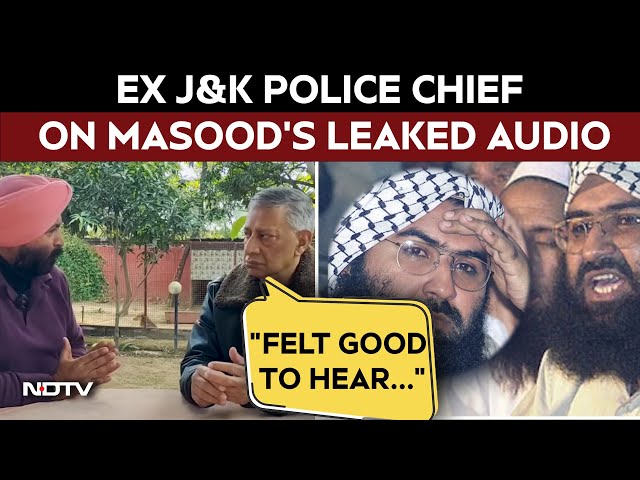 Masood Azhar News | "Felt Good To Hear Masood Azhar Cry": Ex J&K Police Chief On Leaked Audio