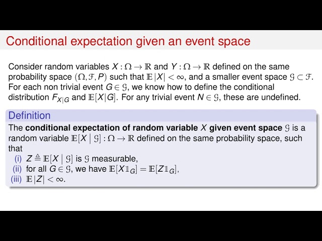 PRP 12: Conditional Expectation