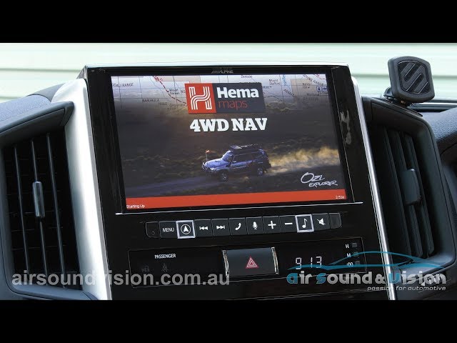 Alpine X902D-F with Hema Off-Road Maps