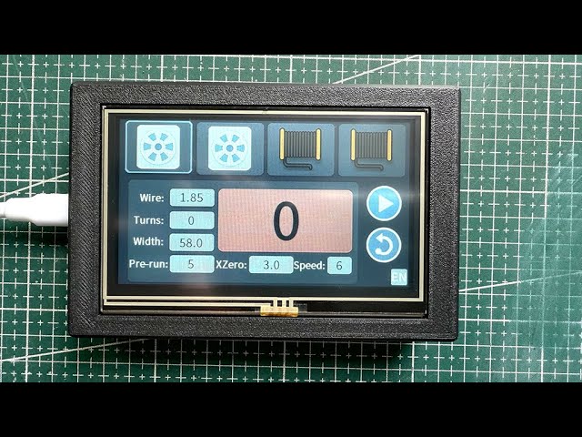 Touch screen installation .Winding machine parts kit assembly process