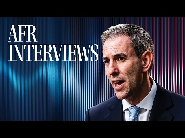 AFR Interviews: Political editor Phillip Coorey interviews Treasurer Jim Chalmers