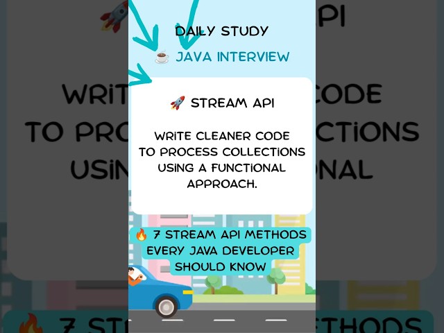 Java Stream API 🔥 7 Methods Every Developer Should Know | #Shorts #javafullstack #javaprojects
