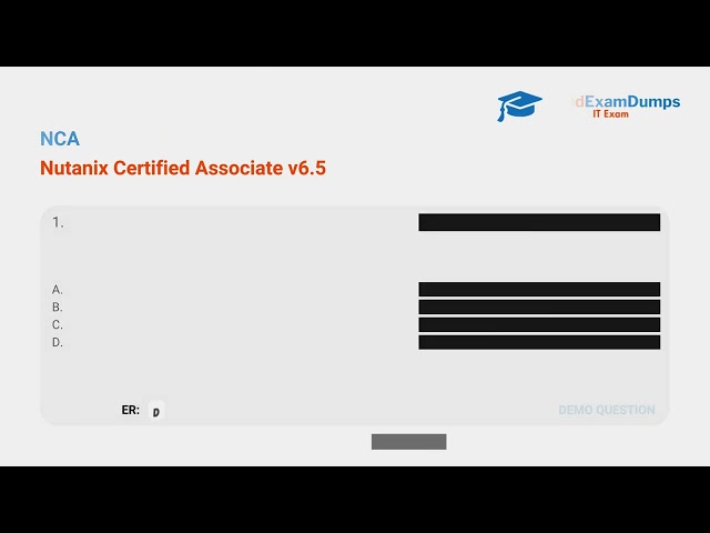 Get Nutanix NCAExam Questions Answers