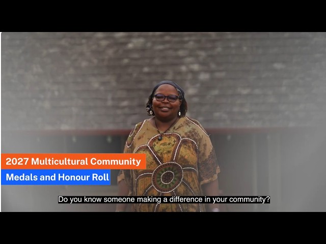 2027 Multicultural Community Medals Nominations