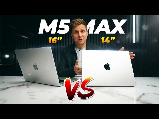 Did APPLE want us to know THIS?! - 14" vs 16" M5 MAX MacBook Pro
