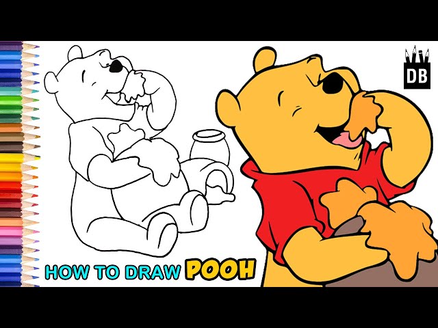 Easy to Draw Winnie the Pooh Bear | 4 Kids