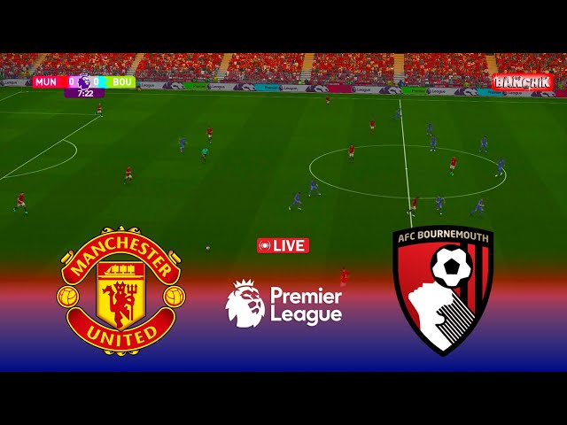 🔴LIVE : MAN UNITED vs BOURNEMOUTH - English  Premier League 25/26 | Pes 21 Simulation Gameplay