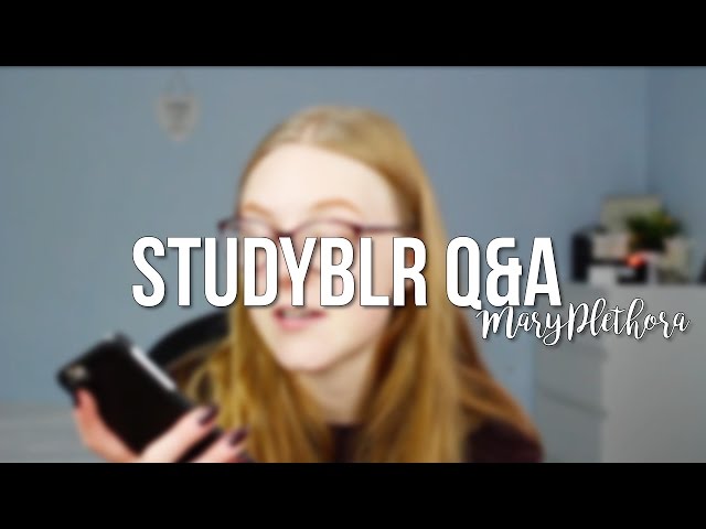 Studyblr Q&A // MaryPlethora