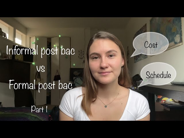 (Part 1) Informal pre med post bac vs formal pre med post bac