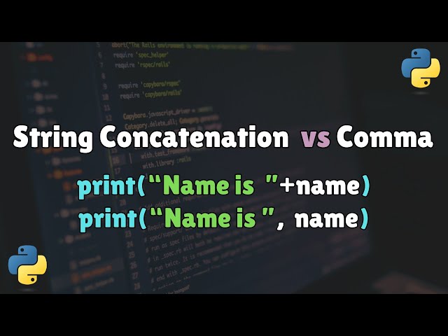 27 . Python print() Tutorial: String Concatenation vs Comma Explained for Beginners
