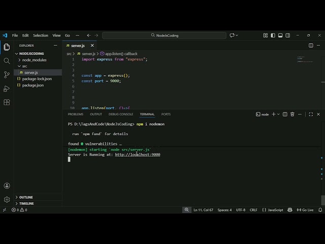 Node.js & Express.js Full Backend Setup | Part-1 | Create Server | Basic API (Step-by-Step) || 2026