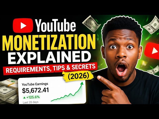 YouTube Monetization Explained: Requirements, Tips & Secrets (2026)